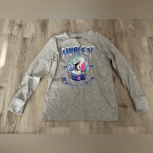 Hurley boys winter shark long sleeve 5/6 shirt